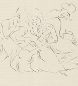 Rudolf Grossmann. Untitled (plate, page 125) from the periodical Münchner Blätter für Dichtung und Graphik, vol. 1, no. 8 (August 1919). 1919