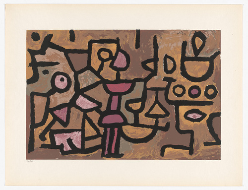 after Paul Klee. Day Music (Musique diurne) (plate 8) from Art d'Aujourd'hui, Maîtres de l'Art Abstrait (Art of Today, Masters of Abstract Art): Album I. 1953