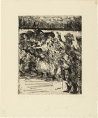 Lovis Corinth. "Come On, Comrades, to Horse and to Battle, Bound for Liberty!" ("Wohl auf, Kameraden, aufs Pferd, aufs Pferd! Ins Feld, in die Freiheit gezogen!") for the illustrated book Wallensteins Lager (Wallenstein's Camp). (1922)