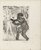 Max Pechstein. Plate (facing page 12) from Yali und sein weisses Weib (Yali and His White Wife). (1923)