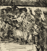 Lovis Corinth. "Come On, Comrades, to Horse and to Battle, Bound for Liberty!" ("Wohl auf, Kameraden, aufs Pferd, aufs Pferd! Ins Feld, in die Freiheit gezogen!") for the illustrated book Wallensteins Lager (Wallenstein's Camp). (1922)