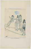Paul Klee. Scene among Girls (Scene unter Mädchen). 1923