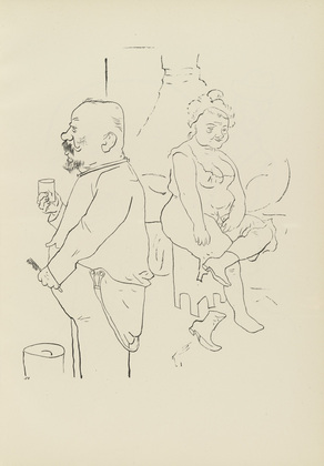 George Grosz. Plate 14 from Ecce Homo. 1922-1923 (reproduced drawings and watercolors executed 1915-22)