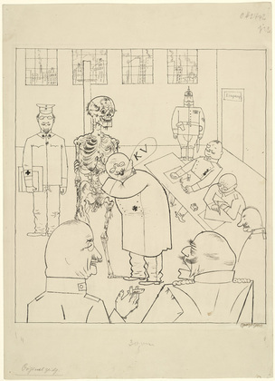 George Grosz. Fit for Active Service (Kriegsverwendungsfähig). (1918)