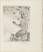 Max Pechstein. Plate (facing page 16) from Yali und sein weisses Weib (Yali and His White Wife). (1923)