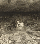 Max Klinger. Going Under Going Under (rejected plate) for the supplementary suite accompanying the portfolio A Life, Opus VIII. 1884