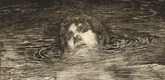 Max Klinger. Going Under Going Under (rejected plate) for the supplementary suite accompanying the portfolio A Life, Opus VIII. 1884