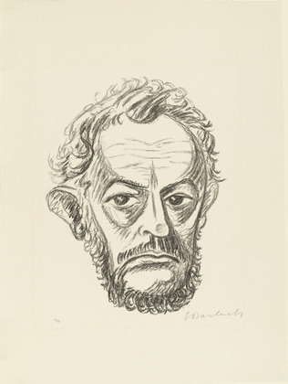 Ernst Barlach. Self-Portrait II (Selbstbildnis II). (1928)