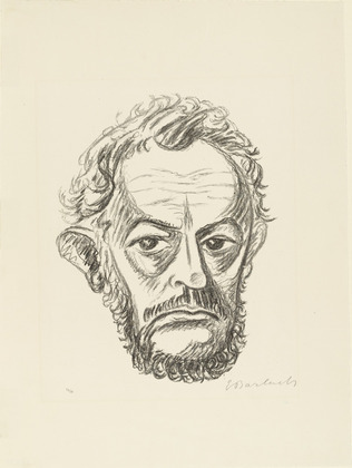 Ernst Barlach. Self-Portrait II (Selbstbildnis II). (1928)