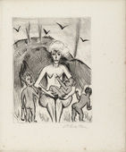 Max Pechstein. Plate (facing page 26) from Yali und sein weisses Weib (Yali and His White Wife). (1923)