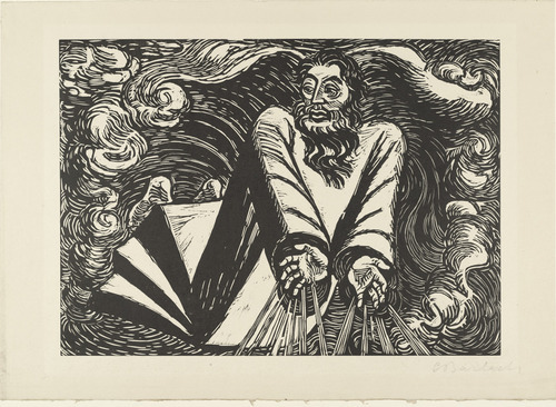 Ernst Barlach. The First Day (Der erste Tag) from The Transformation of God (Die Wandlungen Gottes). (1922, executed 1920-21)