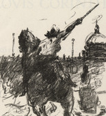 Lovis Corinth. Statue of an Amazon (Amazonenstatue) (frontispiece) from Gesammelte Schriften (Collected Writings). 1920
