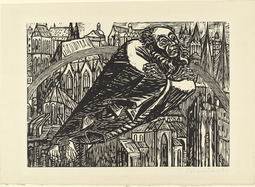 Ernst Barlach. The Cathedrals (Die Dome) from The Transformations of God (Die Wandlungen Gottes). (1922, executed 1920-21)