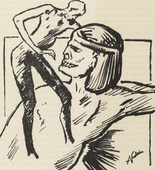 Alfred Kubin. Homage to Rimbaud (Hommage à Rimbaud) (plate, page 161) from the periodical Münchner Blätter für Dichtung und Graphik, vol. 1, no. 11/12 (December 1919). 1919