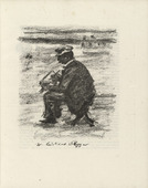 Lovis Corinth. Walter Leistikow (plate facing page 24) from Gesammelte Schriften (Collected Writings). 1920