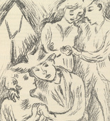 Max Unold. Untitled (plate, page 169) from the periodical Münchner Blätter für Dichtung und Graphik, vol. 1, no. 11/12 (December 1919). 1919