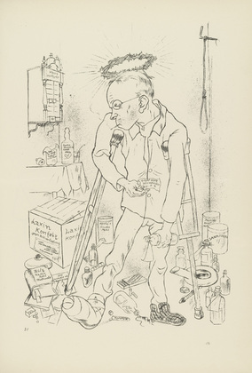 George Grosz. Plate 21 from Ecce Homo. 1922-1923 (reproduced drawings and watercolors executed 1915-22)