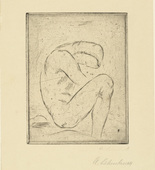 Wilhelm Lehmbruck. Penitent (Büßer). (1912, printed 1920)