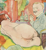 George Grosz. Plate IV from Ecce Homo. 1922-1923 (reproduced drawings and watercolors executed 1915-22)