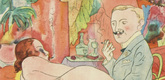 George Grosz. Plate IV from Ecce Homo. 1922-1923 (reproduced drawings and watercolors executed 1915-22)