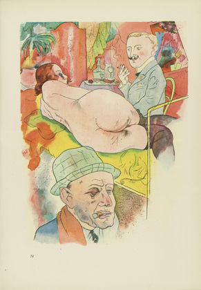 George Grosz. Plate IV from Ecce Homo. 1922-1923 (reproduced drawings and watercolors executed 1915-22)