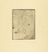 Wilhelm Lehmbruck. Contemplative Girl (small, full) [Sinnendes Mädchen (klein, ganz)]. (1911)