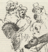 Lovis Corinth. Part of Fresco Painting from Pisa's Campo Santo (Teil eines Freskogemäldes vom Campo Santo zu Pisa) (plate facing page 60) from Gesammelte Schriften (Collected Writings). 1920