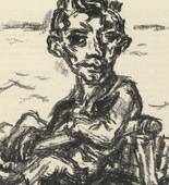 René Beeh. The Contented One (Der Zufriedene) (plate, page 181) from the periodical Münchner Blätter für Dichtung und Graphik, vol. 1, no. 11/12 (December 1919). 1919