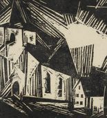 Lyonel Feininger. Church (Kirche). 1918