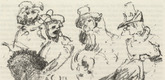 Lovis Corinth. Part of Fresco Painting from Pisa's Campo Santo (Teil eines Freskogemäldes vom Campo Santo zu Pisa) (plate facing page 60) from Gesammelte Schriften (Collected Writings). 1920