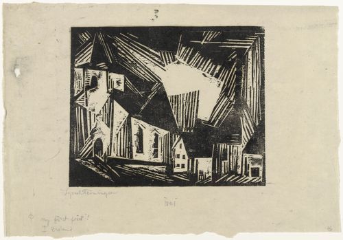 Lyonel Feininger. Church (Kirche). 1918