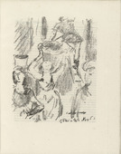Lovis Corinth. Part of Fresco Painting from Pisa's Campo Santo (Teil eines Freskogemäldes vom Campo Santo zu Pisa) (plate facing page 72) from Gesammelte Schriften (Collected Writings). 1920
