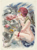 George Grosz. .a (recto): Circe .b (verso): Untitled. 1927