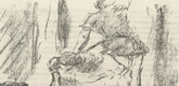Lovis Corinth. Part of Fresco Painting from Pisa's Campo Santo (Teil eines Freskogemäldes vom Campo Santo zu Pisa) (plate facing page 72) from Gesammelte Schriften (Collected Writings). 1920