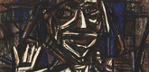 Christian Rohlfs. Idol (Torso with Raised Hand) [Götze (Halbfigur mit erhobener Hand)]. (1921), dated 1926
