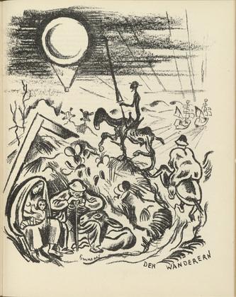 Richard Seewald. To the Wayfarers (Den Wanderern) (plate, page 189) from the periodical Münchner Blätter für Dichtung und Graphik, vol. 1, no. 11/12 (December 1919). 1919