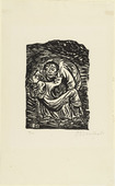 Ernst Barlach. The Good Samaritan (Barmherziger Samariter). (1919)