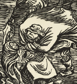 Ernst Barlach. Group in a Storm (Gruppe im Sturm). (1919)