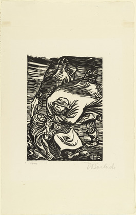 Ernst Barlach. Group in a Storm (Gruppe im Sturm). (1919)