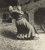 Ernst Barlach. The Invisible 1 (Das Unsichtbare 1) from The Dead Day (Der tote Tag). (1910-11, published 1912)