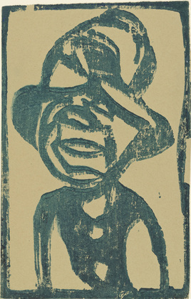 Christian Rohlfs. Street Urchin (Head with Hat [Lausbub (Kopf mit Hut)]. (1921)
