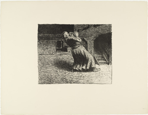 Ernst Barlach. The Invisible 1 (Das Unsichtbare 1) from The Dead Day (Der tote Tag). (1910-11, published 1912)