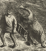 Ernst Barlach. The Invisible 2 (Das Unsichtbare 2) from The Dead Day (Der Tote Tag). 1910-11, published 1912