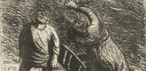 Ernst Barlach. The Invisible 2 (Das Unsichtbare 2) from The Dead Day (Der Tote Tag). 1910-11, published 1912