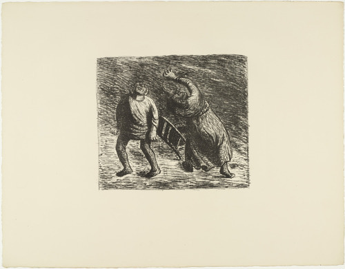 Ernst Barlach. The Invisible 2 (Das Unsichtbare 2) from The Dead Day (Der Tote Tag). 1910-11, published 1912