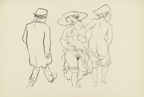 George Grosz. Plate 28 from Ecce Homo. 1922-1923 (reproduced drawings and watercolors executed 1915-22)