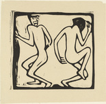 Christian Rohlfs. Two Dancers (Zwei Tanzende) from the portfolio New European Graphics, 5th Portfolio: German Artists, 1921 (Neue Europäische Graphik, 5. Mappe: Deutsche Künstler, 1921). (c. 1913, published 1923)