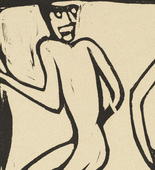 Christian Rohlfs. Two Dancers (Zwei Tanzende) from the portfolio New European Graphics, 5th Portfolio: German Artists, 1921 (Neue Europäische Graphik, 5. Mappe: Deutsche Künstler, 1921). (c. 1913, published 1923)