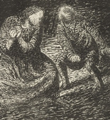 Ernst Barlach. The Crier (Der Rufende) from The Dead Day (Der tote Tag). (1910-11, published 1912)
