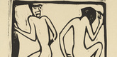 Christian Rohlfs. Two Dancers (Zwei Tanzende) from the portfolio New European Graphics, 5th Portfolio: German Artists, 1921 (Neue Europäische Graphik, 5. Mappe: Deutsche Künstler, 1921). (c. 1913, published 1923)